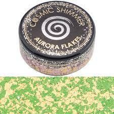 Cosmic Shimmer Aurora Flakes JADE GOLD