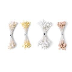 Sizzix Flower Stamens x 400 WHITE/CREAM Assorted