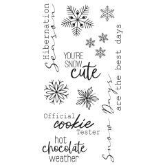 Sizzix Clear Stamps 665977 WINTER SENTIMENTS