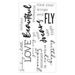 Sizzix Clear Stamps 665405 SUNNYSIDE SENTIMENTS #3