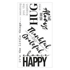 Sizzix Clear Stamps 665409 SUNNYSIDE SENTIMENTS #7