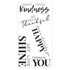 Sizzix Clear Stamps 665412 SUNNYSIDE SENTIMENTS #10