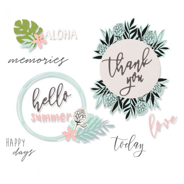 Sizzix Framelits DETAILED TROPICS
