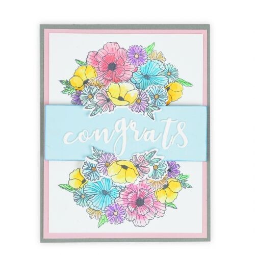 Sizzix Framelits INK BLOOMS