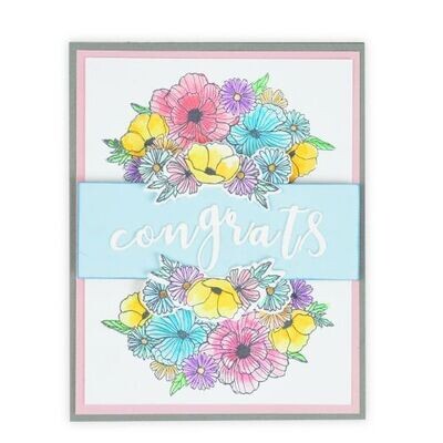 Sizzix Framelits INK BLOOMS