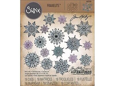 Sizzix Framelits SWIRLY SNOWFLAKES 662436