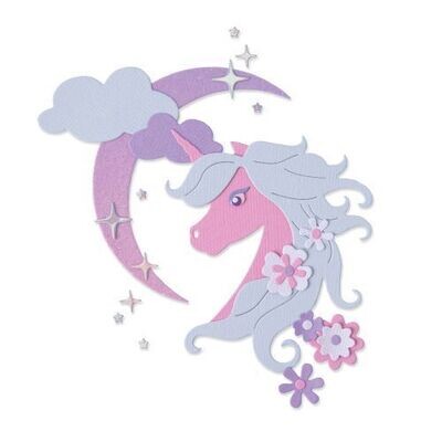 Sizzix MIDNIGHT UNICORN Thinlits 665315