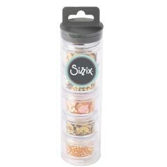 Sizzix Making Essential - Sequins &amp; Beads 5g Per Pot - GOLD