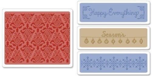 Sizzix Embossing Folders Reduced HOLIDAY DAMASK 657979
