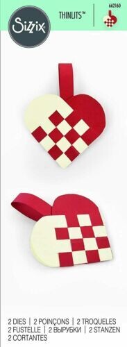 Sizzix Thinlit Dies WOVEN HEART 662160 ** HALF PRICE**