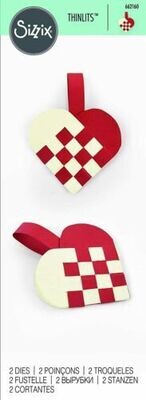 Sizzix Thinlit Dies WOVEN HEART 662160 ** HALF PRICE**