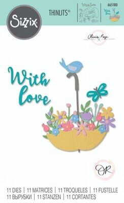 Sizzix Thinlits 665180 FLOWERS IN UMBERELLA