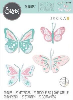 Sizzix Thinlits 665896 PATTERNED BUTTERFLIES