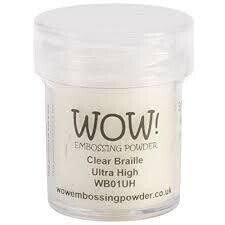 WOW Embossing Powder CLEAR BRAILLE WB01UH