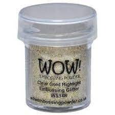 WOW Embossing Powder CLEAR GOLD HIGHLIGHT WS14R