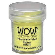 WOW! Embossing Powder FLUORESCENT YELLOW WR03R