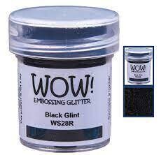 WOW Embossing Powder Glitter BLACK GLINT