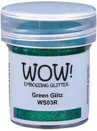 WOW! Embossing Powder Glitter GREEN GLITZ WS03R