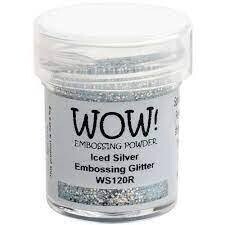 WOW! Embossing Powder Glitter ICED SILVER WS120R