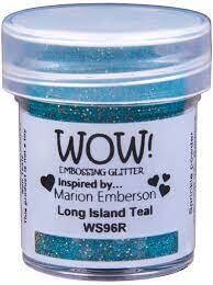 WOW! Embossing Powder Glitter LONG ISLAND TEAL WS96R