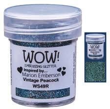 WOW! Embossing Powder Glitter VINTAGE PEACOCK WS49R