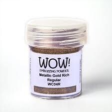 WOW Embossing Powder METALLIC GOLD RICH Super Fine WC04SF