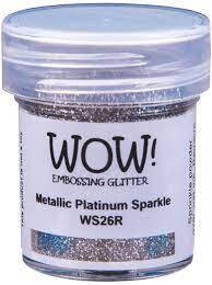 WOW! Embossing Powder METALLIC PLATINUM SPARKLE WS26R