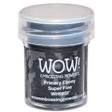 WOW Embossing Powder PRIMARY EBONY Super Fine WHOOSF