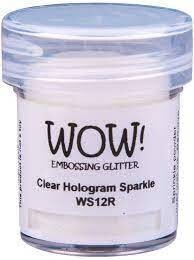 WOW Embossing Powder Regular CLEAR HOLOGRAM SPARKLE WS12R
