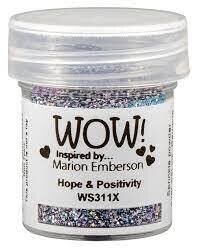 WOW! Embossing Powder HOPE &amp; POSITIVITY WS311X