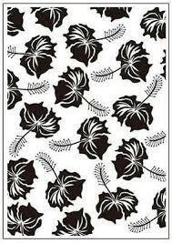 Crafts Too Embossing Folder TROPICAL FLOWERS