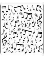Crafts Too Embossing FolderMUSICAL NOTES