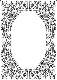 Crafts Too A4 Embossing Folder HOLLY FRAME CTA4011