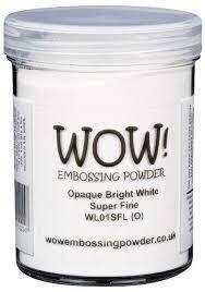 WOW! Embossing Large BRIGHT WHITE Super Fine Embossing Powder