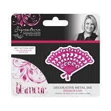 Sara Signature Glamour Metal Die FRENCH FAN
