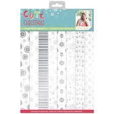 Sara Davies Signature CUTE CHRISTMAS FOILED card pad