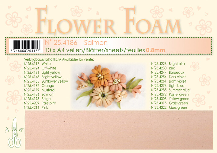 Leane Creatief Flower Foam Set 25.4186 Large Pack SALMON