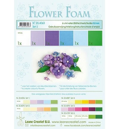 Leane Creatief Flower Foam Set #2 BLUE &amp; VIOLET