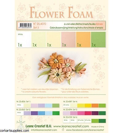 Leane Creatief Flower Foam Set #3 SALMON