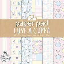 Craftwork Cards 8&quot; x 8&quot; Paper Pad - LOVE A CUPPA