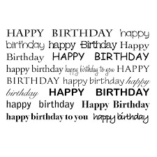 Woodware Clear Magic BIRTHDAY TEXTBOX