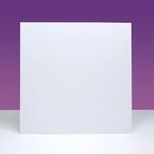 Hunkydory Dove White Card &amp; Envelopes 7&quot;x7&quot; (X10)