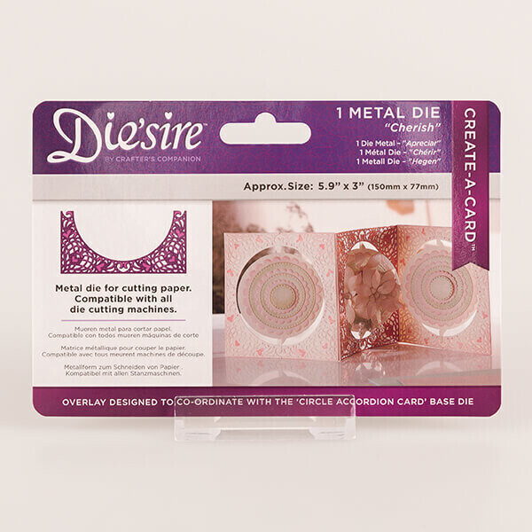 DieSire Create A Card Overlay Die CHERISH *REDUCED TO CLEAR*