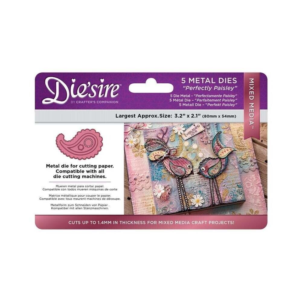 DieSire Mixed Media Die PERFECTLY PAISLEY *REDUCED TO CLEAR*