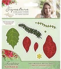 Signature By Sara Festive Wonder Die Set PRETTY POINSETTIA **HALF PRICE**