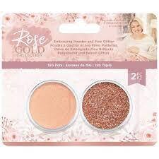 Signature By Sara Rose Gold POTS OF EMBOSSING &amp; GLITTER