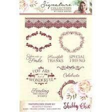 Signature By Sara Shabby Chic Stamp Set **HALF PRICE**