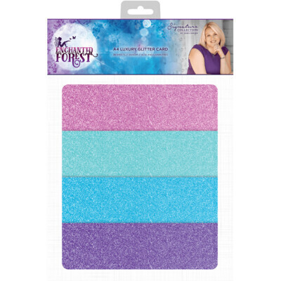 Signature By Sara Enchanted Forest A4 LUXURY GLITTER CARD