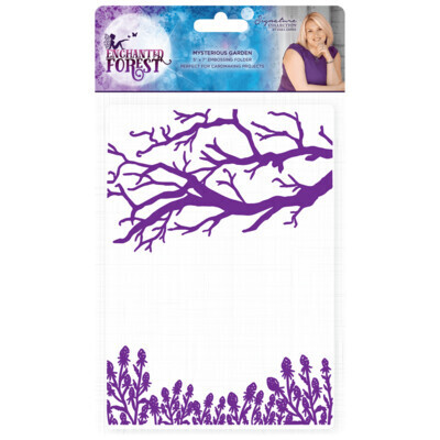 Signature By Sara Enchanted Forest Embossing Folder MYSTERIOUS GARDEN