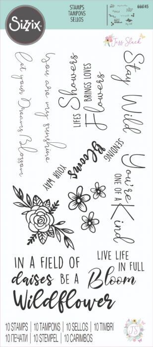 Sizzix Clear Stamps 665405 SUNNYSIDE SENTIMENTS #3